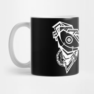 Open eye robot white version Mug